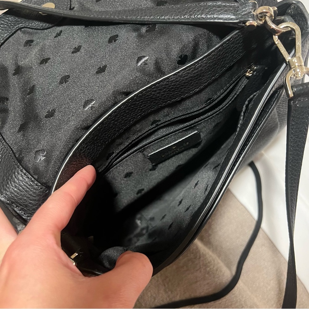 Kate Spade Black Pebbled Medium Convertible Crossbody / Shoulder Bag - Picture 8 of 8